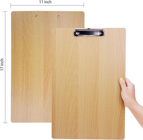 BOMKEE 2 Pack Extra Large Clipboard, 11x17 inch Legal Size Wooden Landscape Clipboard Horizontal Clipboards for Artists Drawing, Sketching in Saudi Arabia