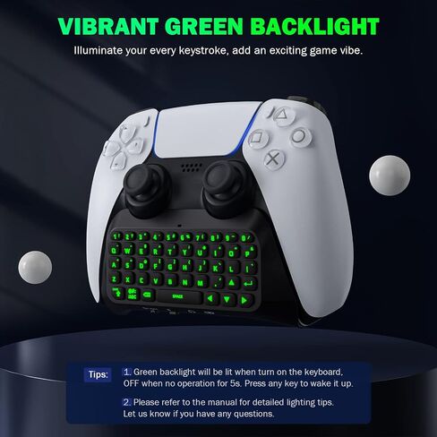 MoKo Keyboard for PS5 Controller with Backlight with Controller Holder in Saudi Arabia
