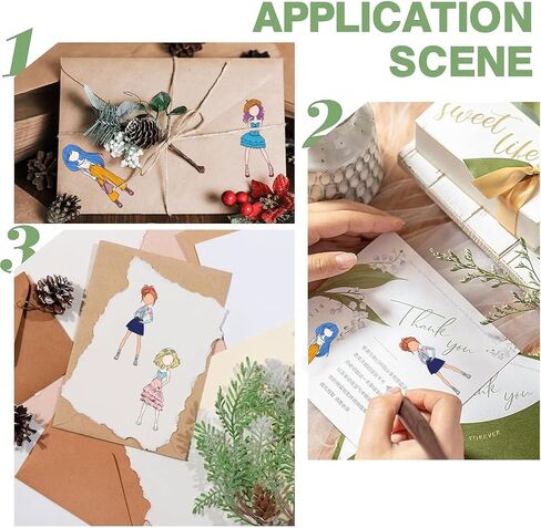 GLOBLELAND Moon Woman Clear Stamps for DIY Scrapbooking Television Jellyfish Silicone Clear Stamp Seals Transparent Stamps for Cards Making Photo Album Journal Home Decoration in Saudi Arabia