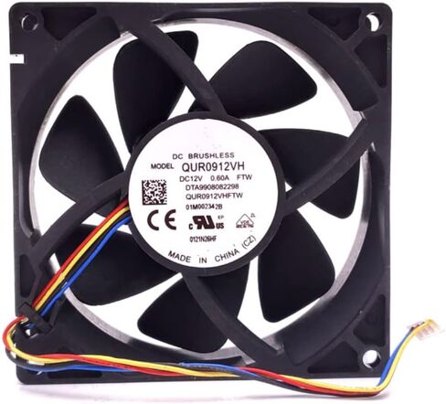 ل QUR0912VH 12V 0.60A 800/3800RPM 17/35DB 92X92X25MM 4-WARE مروحة التبريد in Kuwait