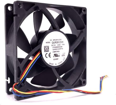 ل QUR0912VH 12V 0.60A 800/3800RPM 17/35DB 92X92X25MM 4-WARE مروحة التبريد in Kuwait