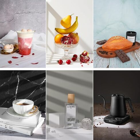 Photography Backdrop Product Photo Background: Small Product Photoshoot Props kit for Food Jewelry Mini Items Picture. (16x11.5inch Board Plus) in Saudi Arabia