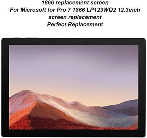 12.3 Inch Screen Replacement for Surface Pro 7 1866 LP123WQ2, 2736x1824 LED Display with 3D Sensitive Touch, Tablet Replacement Screen with Tape, Easy Installation in Saudi Arabia