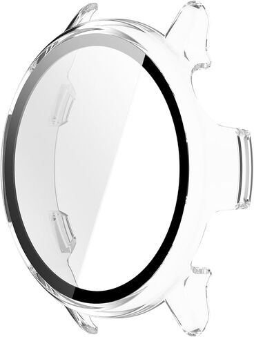 Compatible for Garmin Vivoactive 6 Screen Protector, All-Around PC Scratch-Resistant Bumper Protective Cover for Vivoactive6 Smartwatch Accessories (Clear) in Kuwait