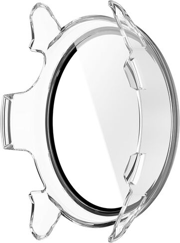 Compatible for Garmin Vivoactive 6 Screen Protector, All-Around PC Scratch-Resistant Bumper Protective Cover for Vivoactive6 Smartwatch Accessories (Clear) in Kuwait