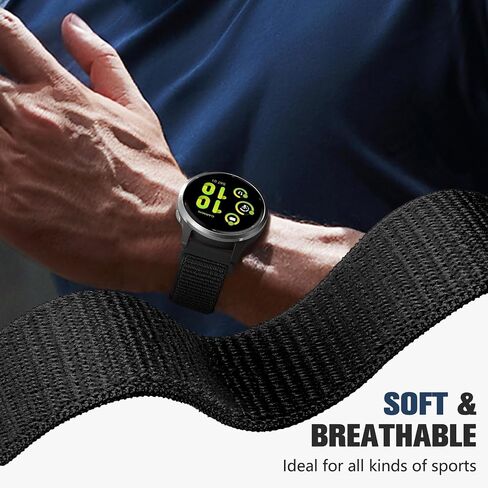 18mm 20mm 22mm Hook and Loop Watch Band Compatible with Garmin Vivoactive 5/ Vivoactive 6/ Vivoactive 3, Soft Nylon Breathable Sport Strap for Venu 2S/ Venu3S/ Forerunner 265s,Venu 3/ Venu 2 Men Women in Kuwait