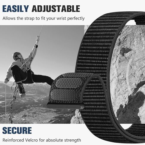 18mm 20mm 22mm Hook and Loop Watch Band Compatible with Garmin Vivoactive 5/ Vivoactive 6/ Vivoactive 3, Soft Nylon Breathable Sport Strap for Venu 2S/ Venu3S/ Forerunner 265s,Venu 3/ Venu 2 Men Women in Kuwait