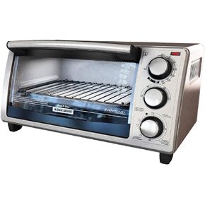 BLACK+DECKER 4 Slice Toaster Oven - Stainless Steel