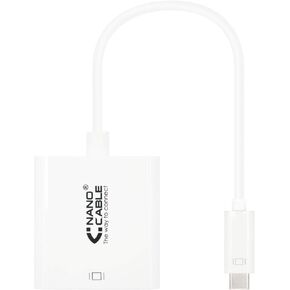 Blendend USB-C to DVI-D Adapter, Compatible with Monitors and Projections, Allows You to Connect USB-C Devices with DVI Displays.