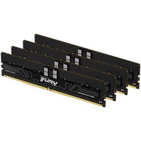 Fury Renegade Pro XMP 128GB 5600MT/s DDR5 ECC Reg CL36 DIMM Memory Overclockable ECC Registered DIMMKit of 4 - KF556R36RBK4-128