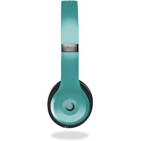 Skin Compatible with Beats Solo 4 - Solid Turquoise - Premium 3M Vinyl Protective Wrap Decal Cover - Easy to Apply | Crafted in The USA by MightySkins