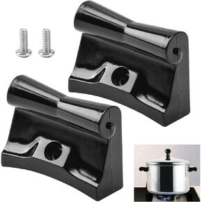 2 PCS 1994 Salad-Master Presaction Handle for 3QT و 4Q POT 18-8 POT مقلاة ، يوفر قبضة مريحة أثناء الطهي ، مما يجعل مناورة الأواني والمقالي أسهل