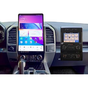 for Ford F150 Radio 16.8 inch 8+128G Upgrade 2015-2019 Stereo Replacement Android 13 4G LTE Qualcomm Snapdragon 8core CPU System Touch Screen Build in carplay and Wired Android Auto (SYNC3)