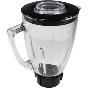 HQRP Glass Round Replacement Blender Jar Set Compatible with Oster Osterizer Blender Models, 5-Cup, 1.25L Pitcher, 0.33 Gallon Capacity