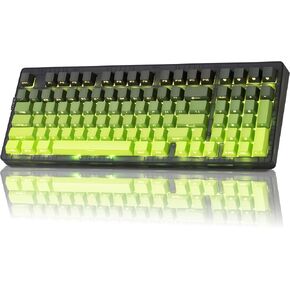 ZORNHER ZH980 Wireless Mechanical Gaming Keyboard,95% Pink Hot-Swappable Custom Creamy Keyboard with Number Pad,Lighted Up PBT Keycaps,Pre-lubed Linear Switches,RGB Backlit,2.4GHz/USB-C/BT5.0