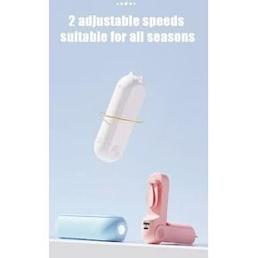 Handheld Mini Fan with Power Bank, Flashlight | For Women, Travel, Outdoor, Office, Home USB Rechargeable