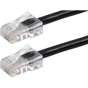 Monoprice Cat5e Ethernet Patch Cable - RJ45, Stranded, 350Mhz, UTP, 24AWG, 100 Feet, Black - Zeroboot