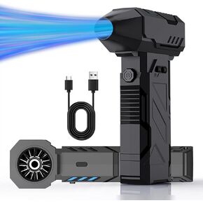 Duster Air Electric قابلة لإعادة الشحن - لا يلعب ، 110000 دورة في الدقيقة ، منفاخ مصغر طاقة ، ومدافع منفاخ هواء محمولة قابلة للتعديل بثلاث سرعات للسيارة الفعالة ، والكمبيوتر الشخصي ، ولوحة المفاتيح ، وتنظيف الغبار في الهواء الطلق in Kuwait