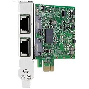 HP 332T - Network adapter - PCI Express 2.0 x1 low profile - Gigabit Ethernet x 2 - for ProLiant DL360e Gen8, DL385p Gen8, ML310e Gen8, ML350e Gen8, ML350p Gen8, SL270s Gen8