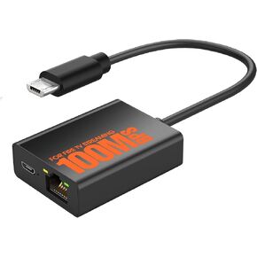 Fire Stick Ethernet Adapter, Micro USB to RJ45 Ethernet Adapter for Fire TV Stick Compatible with 4K Fire Stick, Amazon Streaming TV Devices and Google Home Mini (Adhesive Tape Included)