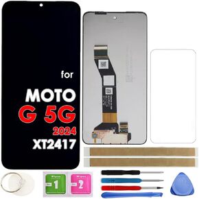 LCD Screen Replacement Touch Display Digitizer Assembly for Motorola Moto G 5G 2024 XT2417 XT2417-1 XT2417D 6.6 inch