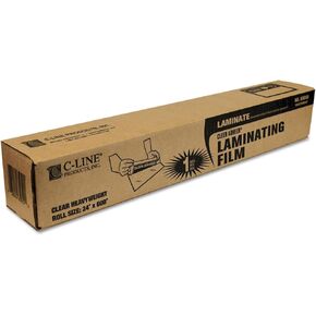 C-Line 65050 Cleer Adheer Self-Adhesive Laminating Film, 2 mil, 24-Inch x 50 ft. Roll