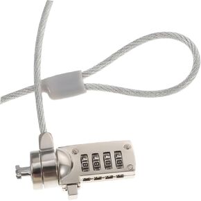 Angoily Laptop Security Cable Notebook Lock and Security Cable Button Style Lock 4- Password for Home/Office
