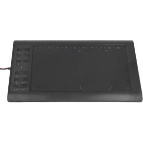 Graphic Drawing Tablet, Ultradelgated Digital Art Tablet 233PPS 5080 LPI Multifunctional Access Key High Sensitivity for Desktop Computer for Laptop Computer for (Black)