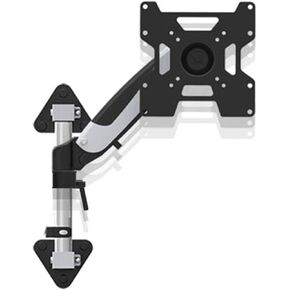 GH111W 32“-42“ Retractable Aluminum Tv LCD Wall Mount Bracket with Pole Gas Spring Strong 9-15kg Full Motion 200x200mm(Silver)