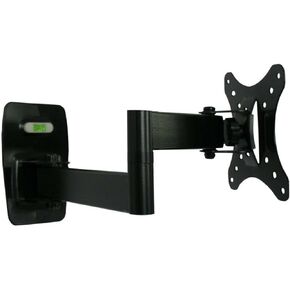 Full Motion 10-26 Inch LCD LED Monitor Holder TV Wall Mount Swivel Tilt Bracket Swing Arm VESA 50/75/100mm Loading 10kgs