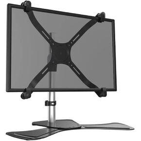 DL-110L Aluminum 27" 0-8kg 360 Rotate No Hole Grommet Gas Spring Big Base LCD Tv Tablet Monitor Screen Desktop Mount Bracket