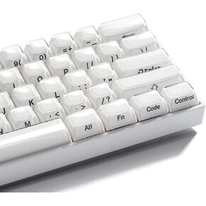 XVX Pink Keycaps, Crystal Jelly Keyboard Keycaps OEM Profile Side Printed Keycap Set Compatible with 61/68/84/87/98/100 ANSI Layout MX Switches Mechanical Keyboard