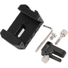 aqxreight Sturdy Aluminum Alloy SSD Mounting Bracket with Cold Shoe and 1/4in Thread for State Drives