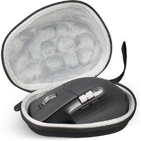 Hard Travel Mouse Case Compatible with Logitech MX Master 3S / 3, Master 2S Computer Wireless Mouse Carrying Bag – with Clip and Lanyard