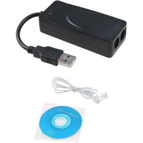 56K External USB Data Fax Dial External Modem Driver for Windows Win7/Win8/Win 10, Dual Ports