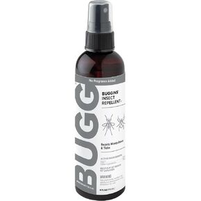 BUGGINS IV No Fragrance Added - Insect Repellent - Mosquitoes, Gnats, Ticks, and Biting Flies, 25% DEET - 4 oz Pump Spray Bottle