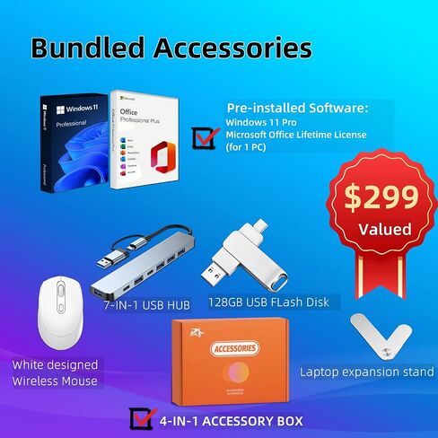 HP 2025 كمبيوتر الكمبيوتر المحمول HP على شاشة تعمل باللمس ، 15.6 "HD ، Office Pro Lifetime License ، Intel I3-1315U CPU ، 32 GB RAM ، 1 TB SSD ، Intel UHD Graphics ، Long Battery ، Copilot AI ، Windows 11 Pro ، W/Accessories in Kuwait