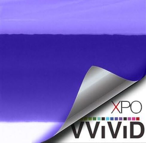 VViViD SuperCast Purple Conform Chrome Metallic Finish Stretch Vinyl Wrap Film Decal Sheet Roll (1/2ft x 5ft) in Kuwait