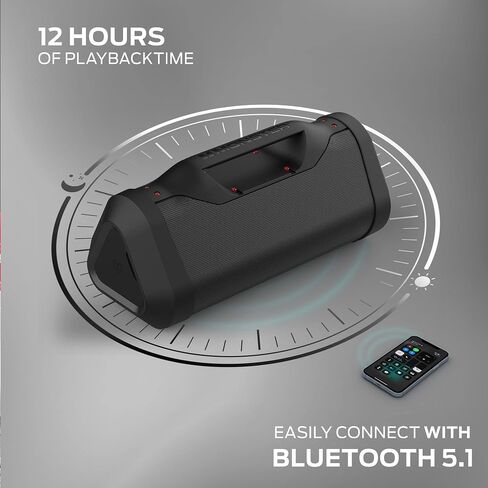 Monster Blaster 3.0 Portable Speaker ، 120W Bluetooth اللاسلكي ، IPX5 مقاوم للماء مع شحن USB وإدخال AUX in Kuwait