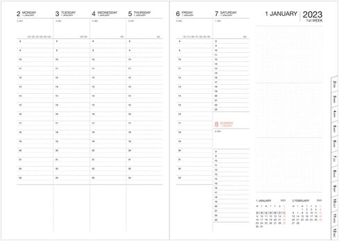مارك 2022/2023 Taschenkalender A5 Vertikal ، النمط الهندسي/النعن in Saudi Arabia