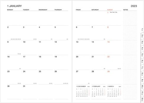 مارك 2022/2023 Taschenkalender A5 Vertikal ، النمط الهندسي/النعن in Saudi Arabia