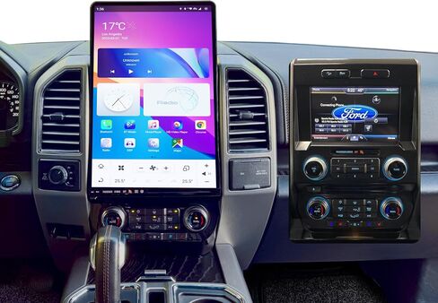 لراديو Ford F150 16.8 بوصة 8+128G ترقية 2015-2019 استبدال ستيريو Android 13 4G LTE QUALCOMM SNAPDRAGON 8CORE CPU System Touch Screen في CarPlay و Android Auto (SYNC3) in Saudi Arabia