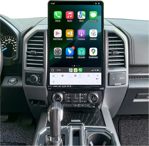 لراديو Ford F150 16.8 بوصة 8+128G ترقية 2015-2019 استبدال ستيريو Android 13 4G LTE QUALCOMM SNAPDRAGON 8CORE CPU System Touch Screen في CarPlay و Android Auto (SYNC3) in Saudi Arabia