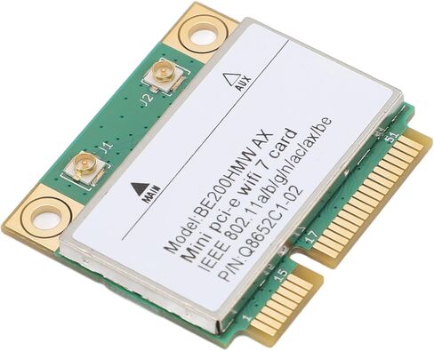 بطاقة Mini Pci e WiFi 7 ، بطاقة شبكة Plack 8،774 ميجابت في الثانية مع وحدة BT 5.4 ، لـ Win10 ، Win11 ، لـ Linux ، لنظام التشغيل Chrome (بدون هوائي) in Kuwait