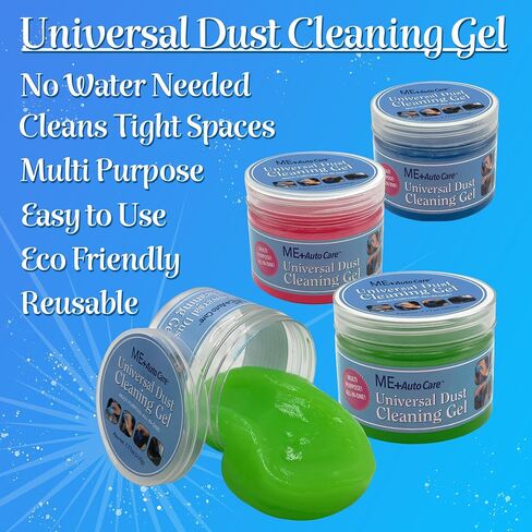 Universal Dust Cleaning Gel, ME+Auto Care, Multi Purpose, All-in-One, Cars, Computers, and Keyboards (Blue) in Saudi Arabia