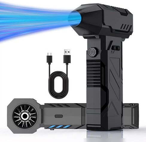 Duster Air Electric قابلة لإعادة الشحن - لا يلعب ، 110000 دورة في الدقيقة ، منفاخ مصغر طاقة ، ومدافع منفاخ هواء محمولة قابلة للتعديل بثلاث سرعات للسيارة الفعالة ، والكمبيوتر الشخصي ، ولوحة المفاتيح ، وتنظيف الغبار في الهواء الطلق in Kuwait