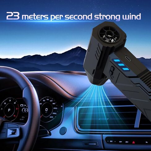 Duster Air Electric قابلة لإعادة الشحن - لا يلعب ، 110000 دورة في الدقيقة ، منفاخ مصغر طاقة ، ومدافع منفاخ هواء محمولة قابلة للتعديل بثلاث سرعات للسيارة الفعالة ، والكمبيوتر الشخصي ، ولوحة المفاتيح ، وتنظيف الغبار في الهواء الطلق in Kuwait
