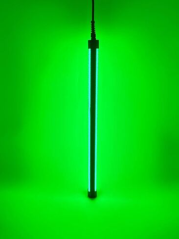 HydroGlow Underwater Fishing Light – High-Output Green LED (360° Visibility), 12V, 20 ft Cable for Deep Sea & Freshwater – Made in USA (250 mm) in Kuwait