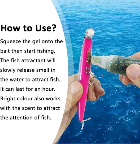 Fish Attractant Gel Dark Green Fishing Lure Attraction Enhancer Scent for Bass, Crappie and Trout Attractant in Saudi Arabia