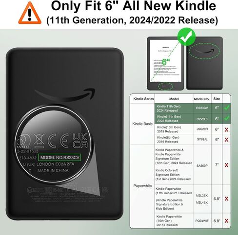 حالة Kindle Basic Clear مع حامي الشاشة in Saudi Arabia